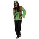 Déguisement hippie homme vert