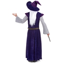 Déguisement mage sorcier violet adulte