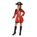 Déguisement pirate femme rouge