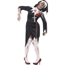 Déguisement zombie religieuse femme Halloween