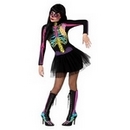 Déguisement squelette coloré tutu femme Halloween