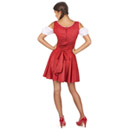 Déguisement tyrolienne sexy rouge femme