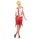 Déguisement tyrolienne short rouge femme