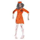 Déguisement zombie prisonnière femme Halloween
