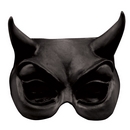 Demi-masque diable adulte noir