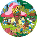 Disque azyme 20 cm Les schtroumpfs