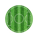 Disque en sucre terrain de foot
