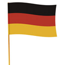 Drapeau supporter allemand 30 x 45 cm