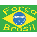 Drapeau supporter Força Brasil 70 x 90 cm