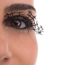 Faux cils courts noirs araignées adulte Halloween