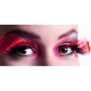 Faux cils XL noirs et rouges adulte