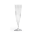 10 flûtes à Champagne en plastique rigide monobloc cristal 13 cl