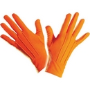 Gants courts orange adulte
