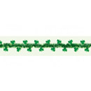 Guirlande verte brillante avec trèfles Saint Patrick