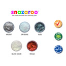 Gel à paillettes blanc nacré Snazaroo 12 ml