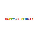 Guirlande articulée Happy Birthday multicolore