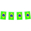 Guirlande drapeaux Brésil 4 mètres