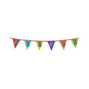 Guirlande fanions holographiques chiffre 5