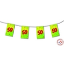 Guirlande fanions papier 50 ans 4m