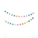 Guirlande mini fanions multicolores 2 m