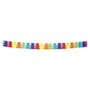 Guirlande multicolore papier nounours 4 mètres