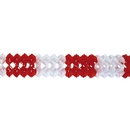 Guirlande en papier de couleur rouge et blanc