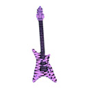 Guitare rock gonflable rose fluo
