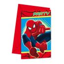 6 Cartes d'invitations Spiderman™