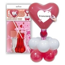 Kit ballons coeurs rouges et blancs personnalisable