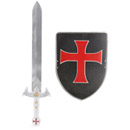 Kit bouclier et épée chevalier croisé Enfant