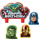 4 Bougies d'anniversaire Avengers