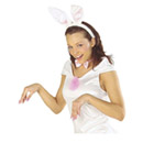 Kit lapin blanc et rose adulte
