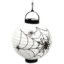 Lampion lumineux blanc toile d\'araignée