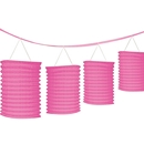 Guirlande lanternes roses