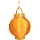 Lanterne lumineuse orange 15 cm