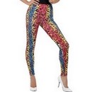 Legging léopard multicolore adulte