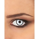 Lentilles de contact fantaisie blanche et noire adulte