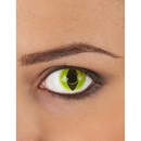 Lentilles de contact oeil reptile jaune adulte