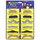 Lot de 12 moustaches adulte