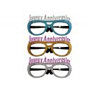 Lunettes géantes joyeux anniversaire Or