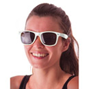 Lunettes blues blanche adulte