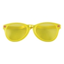 Lunettes géantes jaunes adulte