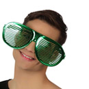 Lunettes géantes ajourées vertes