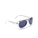 Lunettes rondes argent plastique adulte