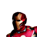 Masque adulte 2 pieces Iron Man™ movie 2