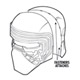 Masque adulte casque 2 pièces Kylo Ren - Star Wars VII