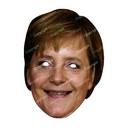 Masque carton Angela Merkel