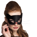 Masque chat noir avec nez coeur femme