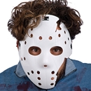 Masque hockey blanc adulte Halloween