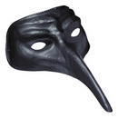 Masque long nez noir adulte